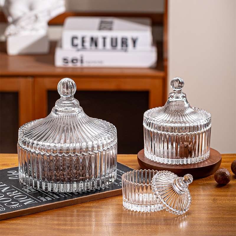 Glass Candy Jars Set 3