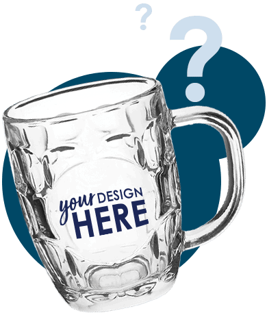 You logo here on beer mugs