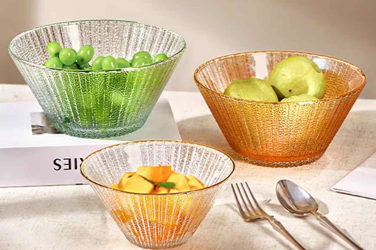 Glass Salad Bowl For Fruits