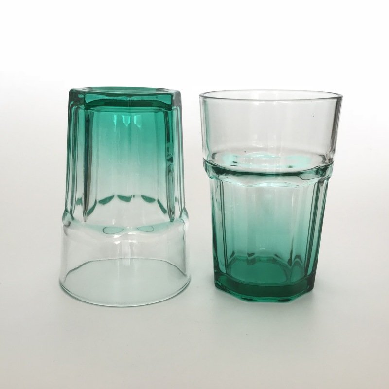 Färgade glasglas, färgade dricksglas (8)