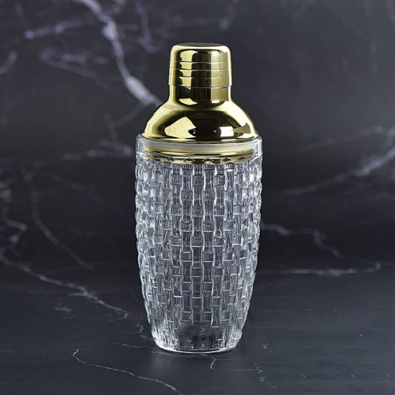 Vintage Glass Cocktail Shaker