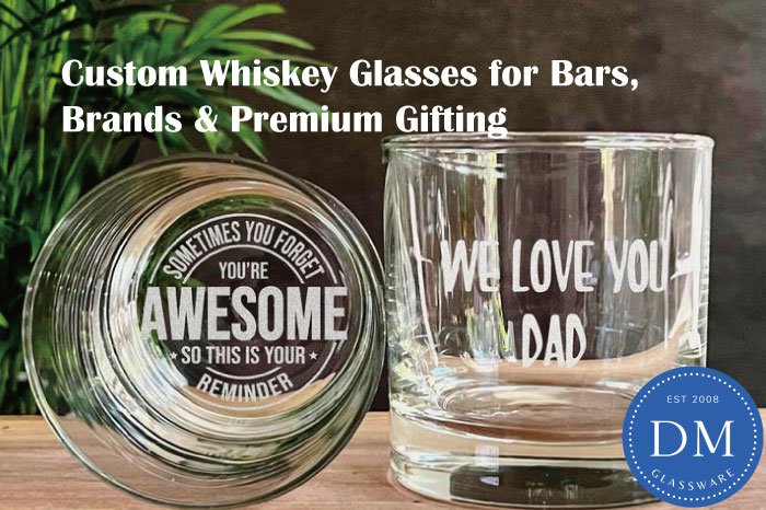 Anpassade whiskyglas för barer