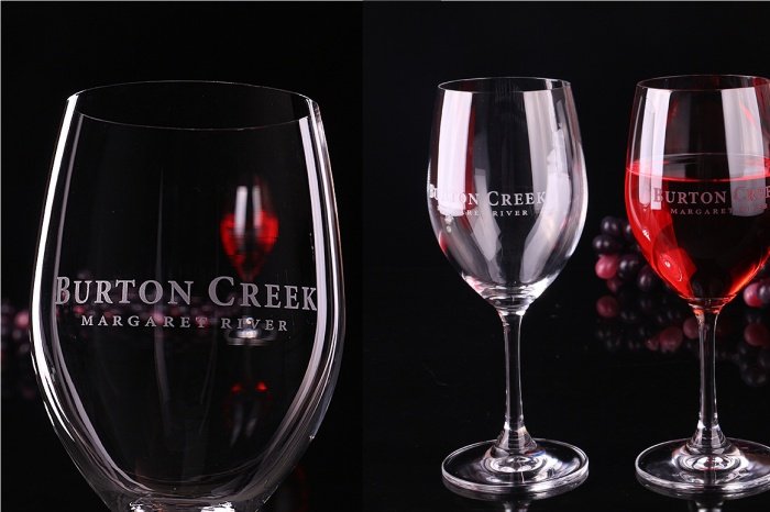 Verres à vin avec logo laser