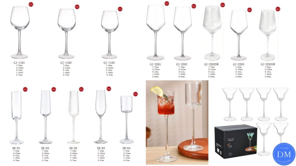 DM Glassware Wine Glasses Catalogue
