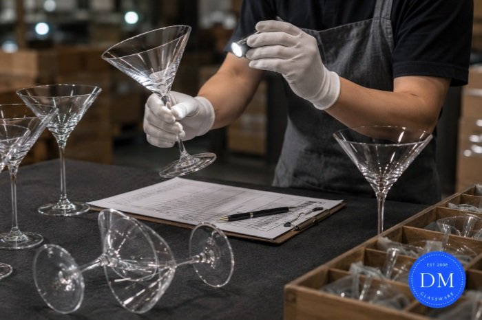 Inspect Hand-Blown Cocktail Glasses
